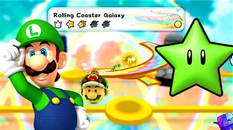 Super Mario Galaxy 2 All Green Stars 🌌 Rolling Coaster Galaxy 100