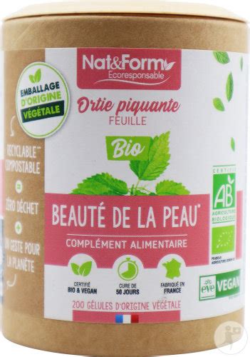 Nat Form Ortie Piquante Feuille Bio 200 Gélules Newpharma