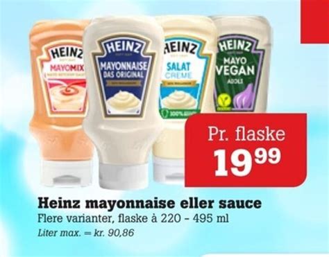 Heinz Mayonnaise Eller Sauce Tilbud Hos Poetzsch Padborg