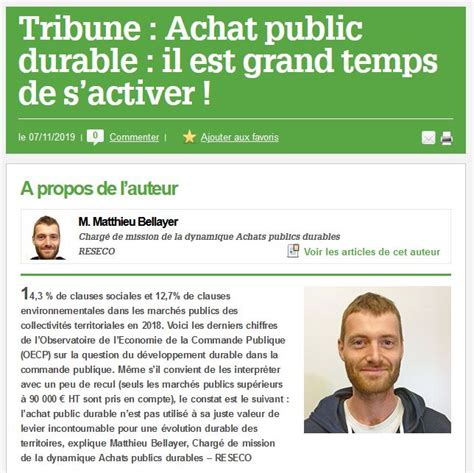 Reseco Prend La Plume Dans Achatpublic Info Reseco