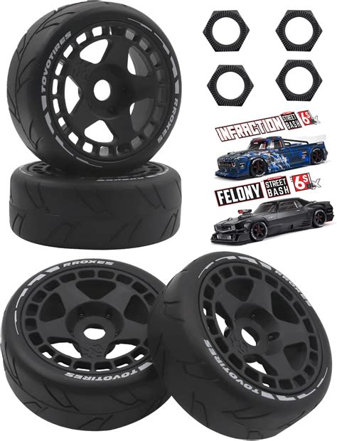 Amazon Rcarmumb Truck Tires Rc Wheels Upgrades Part For Arrma