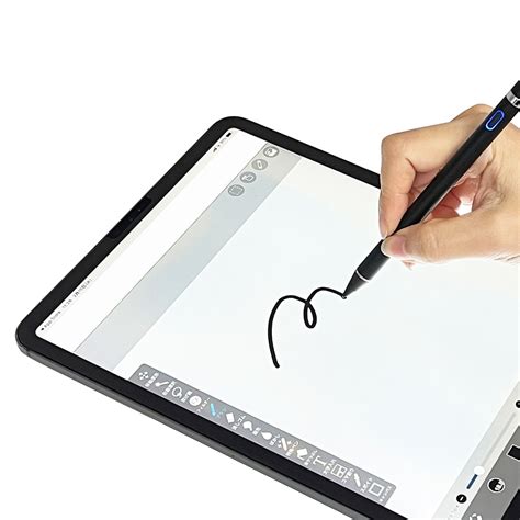 スマホ タブレット タッチペン スタイラスペン Usb充電式 超高感度 軽量 細部まで描き込める ペアリング不要 極細ペン先 15mm 静電