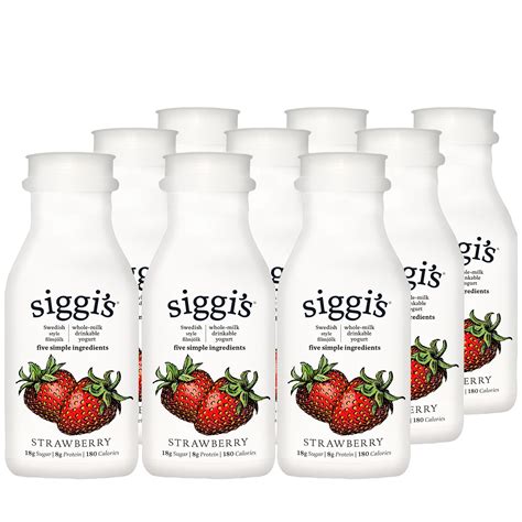 Siggis Filmjölk Drinkable Yogurt Strawberry 9ct Freshdirect