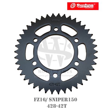 Rear Sprocket Sunben For Fz Sniper T T T Shopee