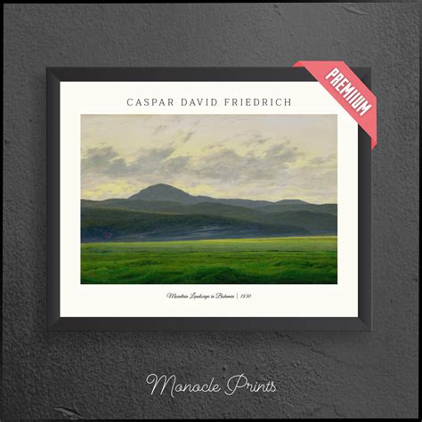 Caspar David Friedrich Matted Art Print, Famous Printables, 300 DPI ...