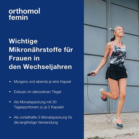 Orthomol Femin Mikron Hrstoffe F R Frauen In Den Wechseljahren Mit