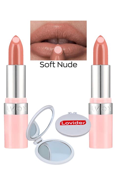 Avon Hydramatic Işıltılı Ruj Soft Nude 2 li Lovider Cep Aynası