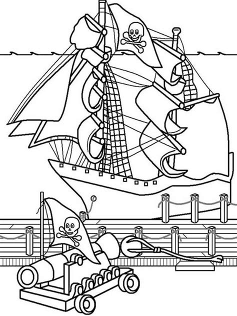 Pirate Ship coloring pages