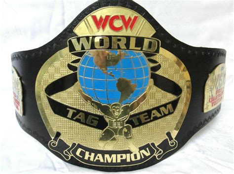 WCW WORLD TAG TEAM Brass Championship Belt - Ultra Power Wrestling Belts