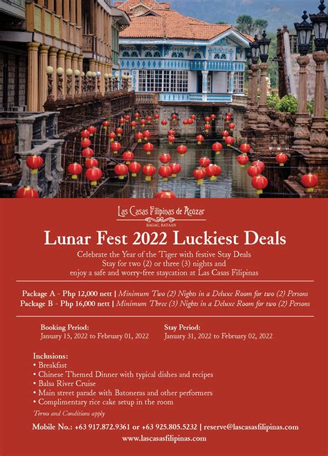 Welcome the Lunar New Year at Las Casas Filipinas de Acuzar – Seats For Two