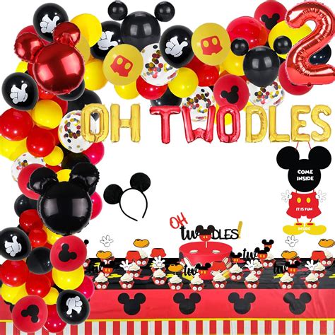 Mickey Twodles Birthday Party Supplies Fun And Festive Decorations