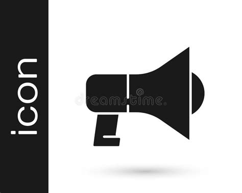 Black Megaphone Stock Illustrations 18 390 Black Megaphone Stock