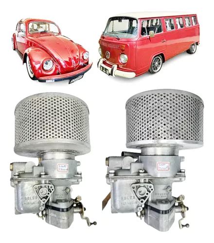 Par Carburador Raro Solex H Eis Fusca Puma Kombi Parcelamento