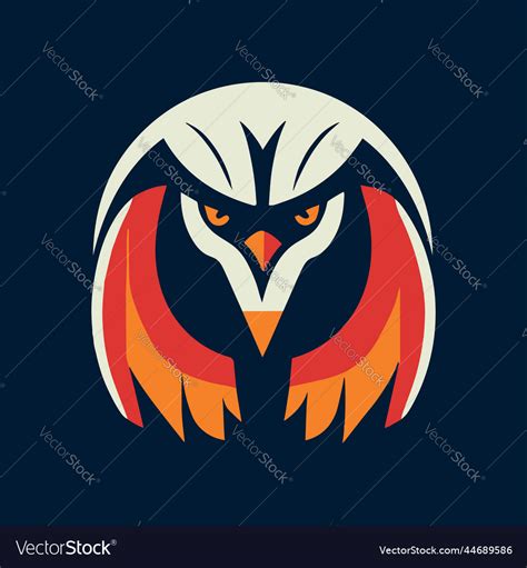 Bird Eagle Falcon Logo For Sports Team Mascot Vector Image