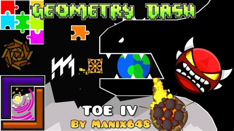 Geometry Dash TOE IV By Manix648 100 All Coins My 3rd Insane