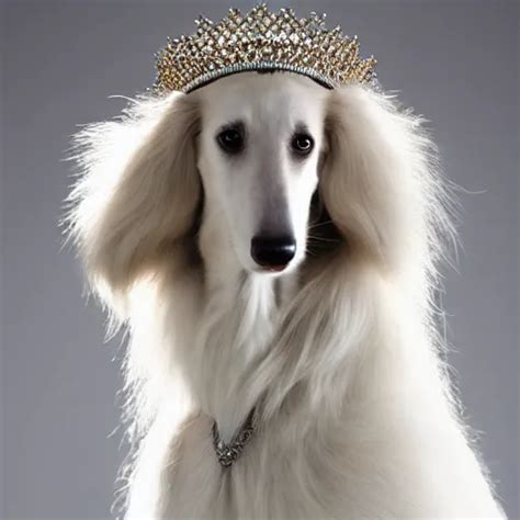 A Royal Borzoi Wearing A Crown Stable Diffusion Openart