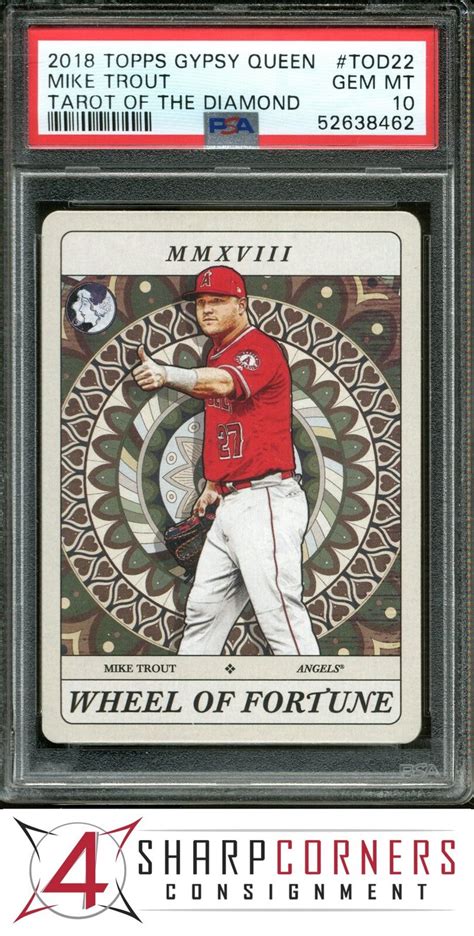 Topps Gypsy Queen Tarot Of The Diamond Tod Mike Trout Psa Ebay