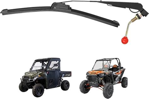 Kemimoto Utv Windshield Wiper Kit Hand Operated Manual