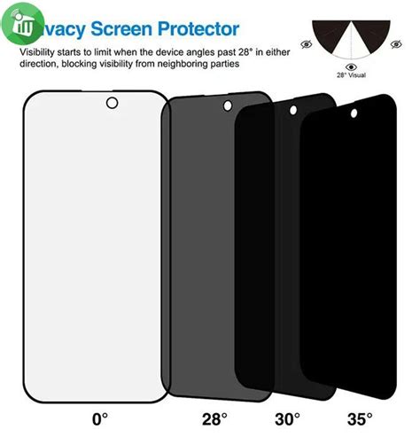 Vmax Screen Protector Privacy 25d Full Glue Full Cover Tempered Glass