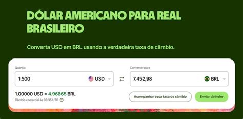 Converter D Lar Americano Para Real Brasileiro Usd Brl Descubra Os