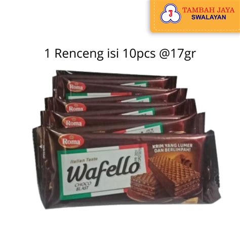 Jual Wafello Wafer Choco Blast Renceng Shopee Indonesia