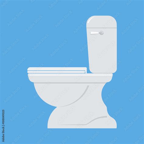 Toilet bowl vector illustration Stock Vector | Adobe Stock