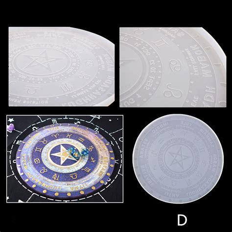 Tarot Divination Board Resin Mold Round Coaster Silicone Etsy