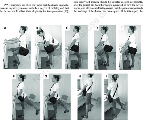 Exercises performed in an upright position. A) The patient sits on a ...