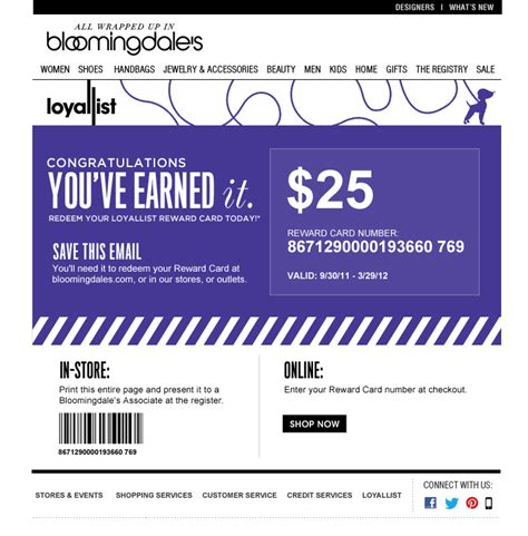 BLOOMINGDALE'S LOYALLIST PROGRAM