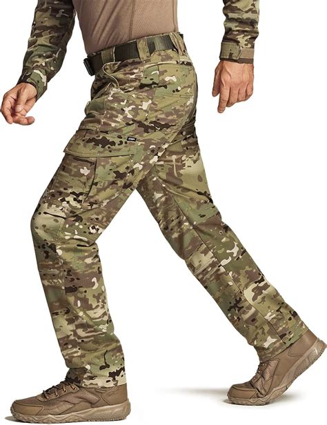 Buy Cqr Men S Flex Ripstop Tactical Pants Water Resistant Stretch