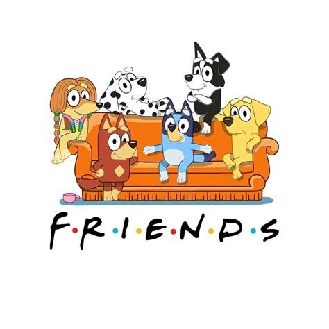 Bluey Bingo Friends Png Bluey Bingo Png Bluey Friends Png Etsy Canada