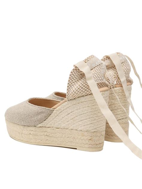 Manebi Espadryle Wedge Espadrilles O 7 1 WV Beżowy Modivo pl