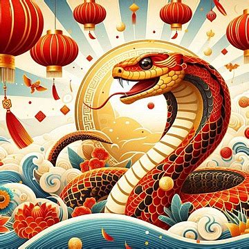 Lunar New Year Special Of The Snake Banner Background Lunar New Year