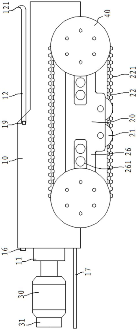 一种可拆卸防滑履带式管道检测爬行机器人的制作方法