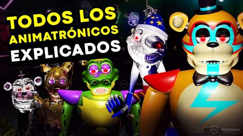 TODOS Los Animatrónicos EXPLICADOS de FNAF Security Breach PUNTUAMOS