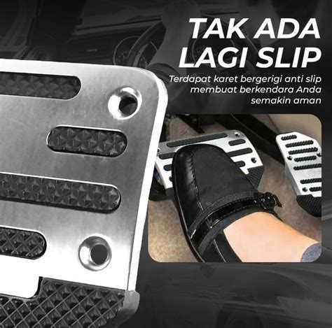 Jual Original R Sports Car Aluminum Cover Non Slip Pedal Gas Rem Mobil