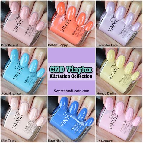 Cnd Vinylux Flirtation Collection Swatches Swatch And Learn Bloglovin’