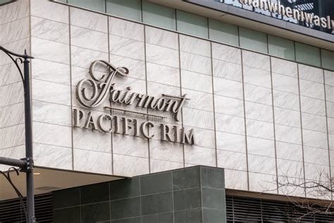 A Luxury Hotel `fairmont Pacific Rim` In Downtown Vancouver Near Canada