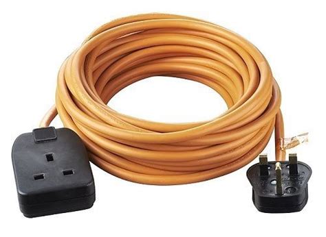 Outdoor Power Socket Extension Lead 10 M 1 Gang 10 A Plug Way