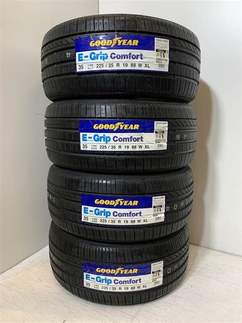 未使用送料無料未使用夏タイヤ 4本セット 225 35R19 88W XL SGY182 33 GOODYEAR E Grip