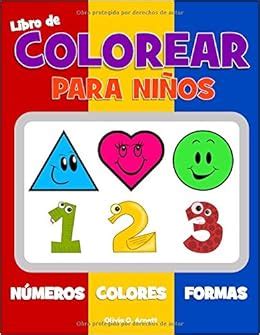 Libro de colorear para niños Números Colores Formas Libro de