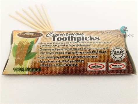 Ceylon Cinnamon Toothpicks Handmade Natural Organic Toothpick Free ...