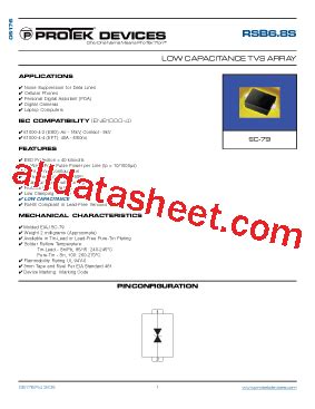 RSB68S Datasheet PDF Protek Devices