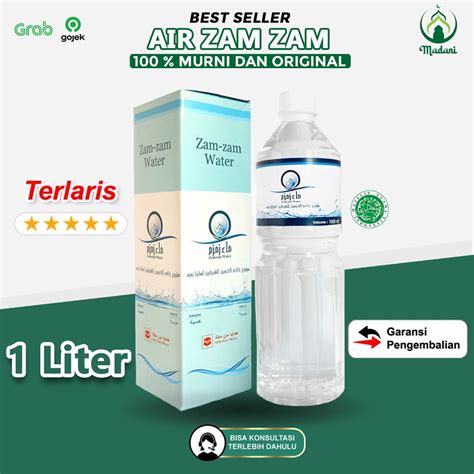 Jual Air Zam Zam Asli Original 1 Liter Shopee Indonesia