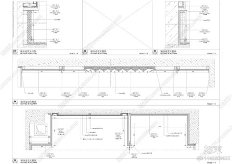 家装墙身造型大样施工图下载【id1142209655】知末案例馆