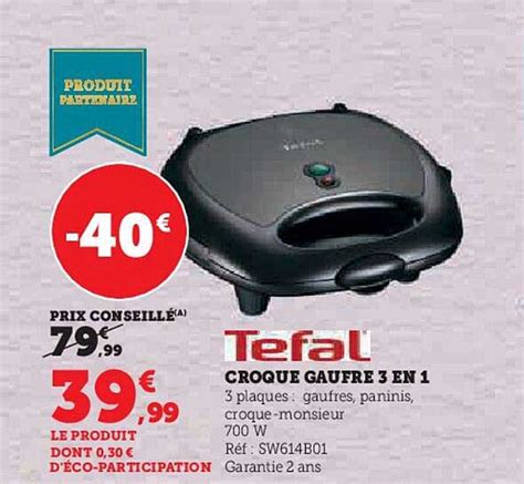 Promo Tefal Croque Gaufre En Chez Super U Icatalogue Fr