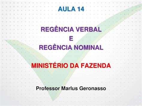 PDF AULA 14 REGÊNCIA VERBAL E REGÊNCIA NOMINAL docs aprovaconcursos