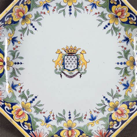 French Faience Of Desvres Platter From Ofleury On Ruby Lane