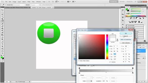 Photoshop Cs4 Or Cs5 Tutorial How To Create A Glossy Play And Stop Button Youtube