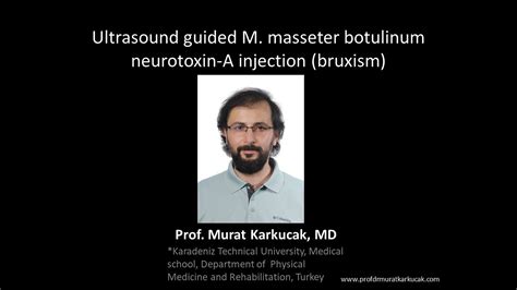 Ultrasound Guided M Masseter Botulinum Neurotoxin A Injection Bruxism